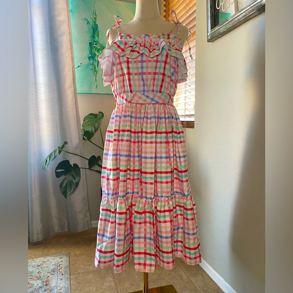 Multi-color Gingham Dress